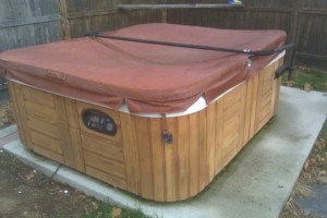 Waterlogged spa cover