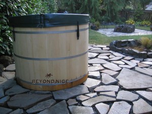 Small yard hot tub