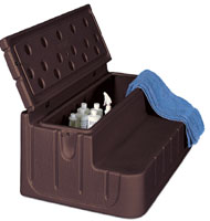 hot tub chemical storage