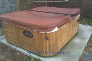 Heavy, waterlogged hot tub cover / spa cover