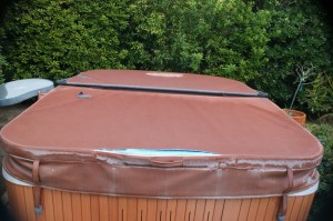 Worn out spa cover or hot tub cover